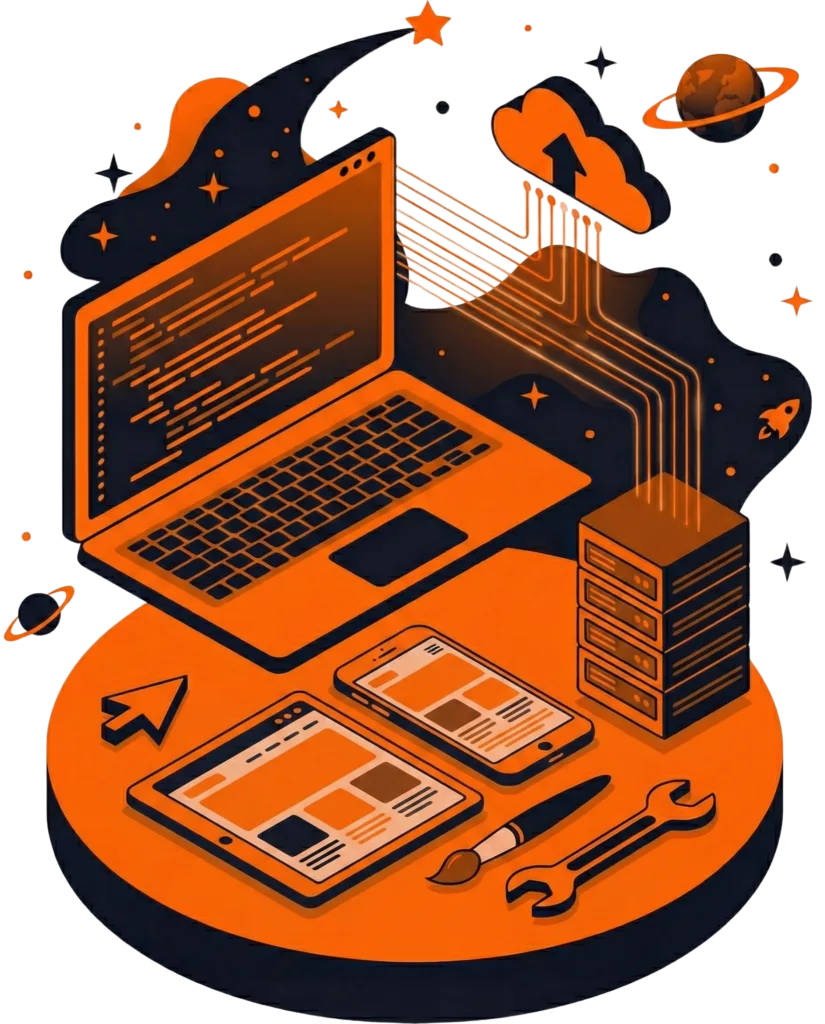 grafika abstrakcyjna pokazująca technikalia przy kodowaniu