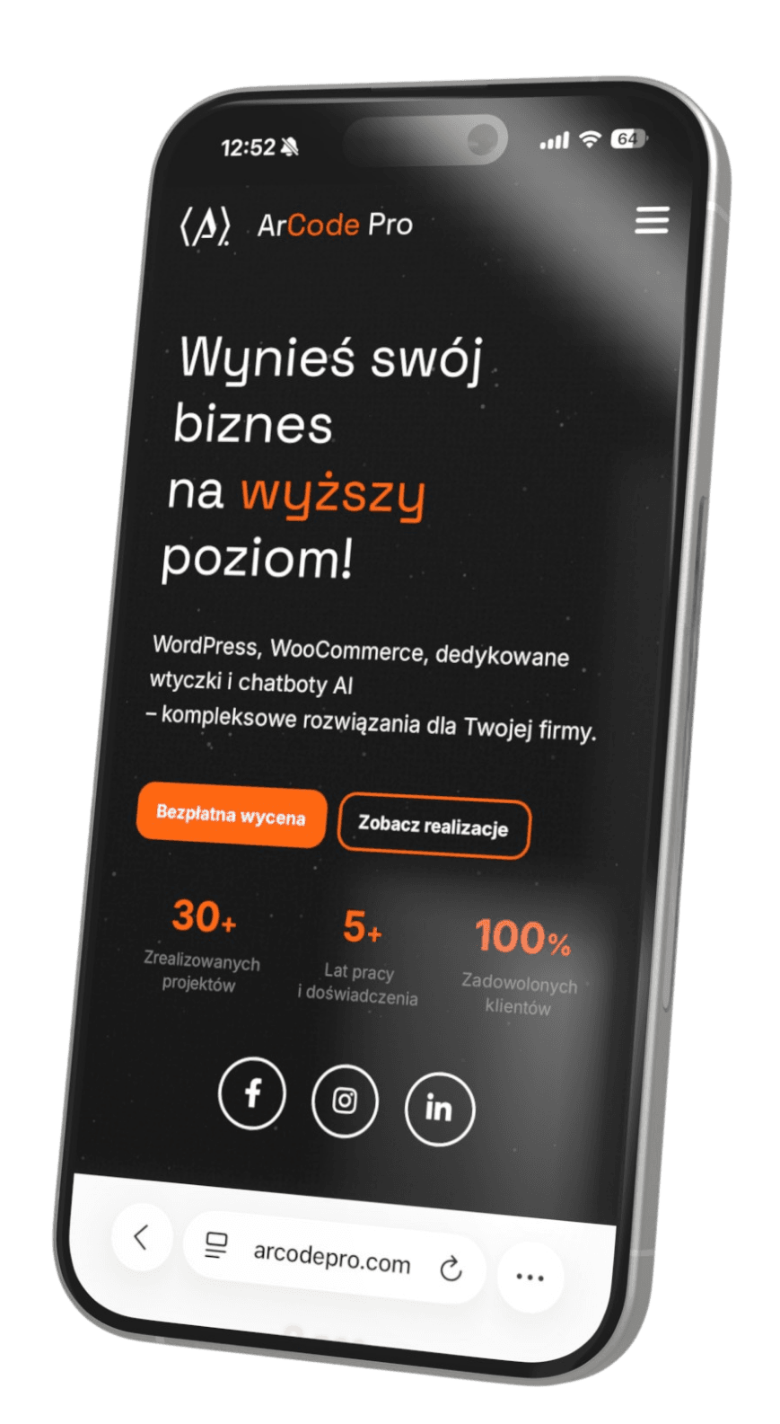 ArCode Pro - Strony internetowe