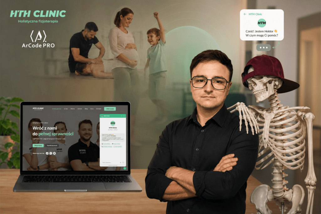 Chatbot AI Hektor dla HTH Clinic – Voiceflow | ArCode PRO