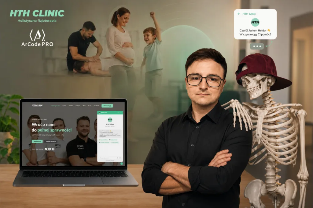 Chatbot AI Hektor dla HTH Clinic – Voiceflow | ArCode PRO